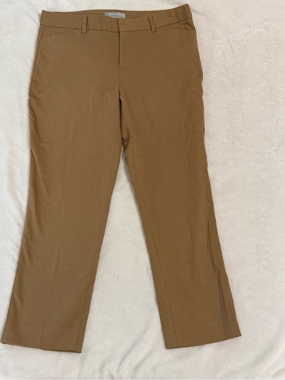 GAP Women's Cropped Straight-Leg Pants in Camel Brown Size 6